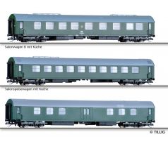 01808 - Souprava tří vozů Salonního vlaku DR, třetí část