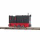 12126 - Motorová lokomotiva LKM Ns 2f, černo-červená, bez budky