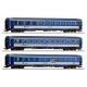 6200002 - Třívozový set s vozy ABmz 346, Bmz 226 a Bmz 229 ČD