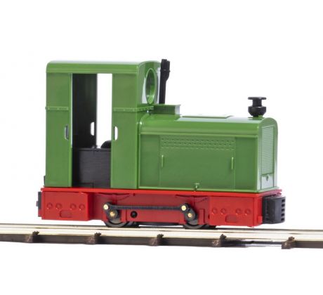 12130 - Motorová lokomotiva »Deutz OMZ 122 F«, zelená s červeným pojezdem