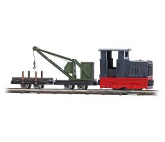 12118 - Vlak polní dráhy s lokomotivou Gmeinder a jeřábovým vozem