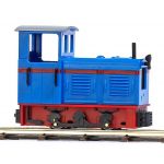 12122 - Motorová lokomotiva LKM Ns 2f, modro-červená