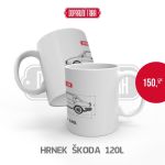 HR009 - Keramický hrnek s potiskem - Osobní automobil Škoda 120