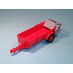 2003 - 1:43 - rozmetadlo RUR-5 k traktoru Zetor Crystal 12045 - stavebnice - červená
