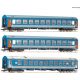 74188 - třídílný set rychlíku 375 „Vindobona“ - vozy MÁV