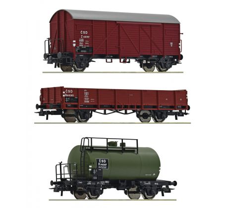 76018 - 3-dílný set nákladního vlaku ČSD