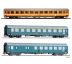 501764 - Třídílný set rychlíku Vindobona díl 2 - vozy BDs ČSD, Aa ČSD a Bmz ÖBB