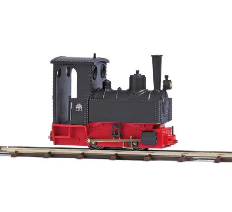 12142 - Parní lokomotiva »Decauville« Typ 3, černá s funkčním osvětlením