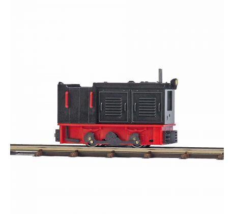 12126 - Motorová lokomotiva LKM Ns 2f, černo-červená, bez budky