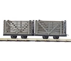 12214 - dva otevřené vozíky na přepravu rašeliny