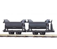 12216 -  Dva výklopné vozíky, 1x nebrzděný, 1x s brzdařskou plošinou