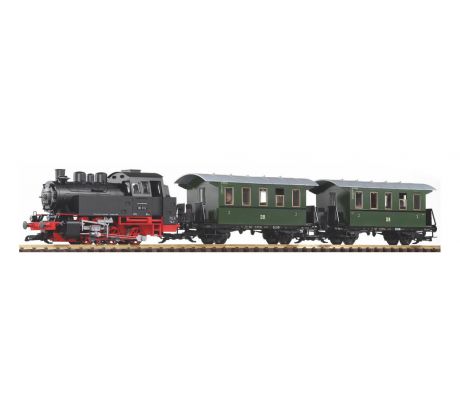37125 - Parní lokomotiva BR 80 s osobním vlakem DR