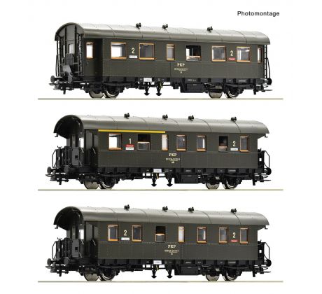 74019 - 3-dílný set osobních vozů ABi + Bi PKP, Epoche IV