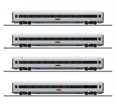 28350 - Set expresního vlaku Metropolitan 2 - čtyřídílná sada vložených vozů DB