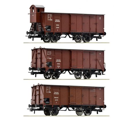 6600037 - třídílný set vozů G 02 „Stettin“ a G 02 „Hannover“ DRG