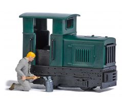 12454 - Maketa motorové lokomotivy Gmeinder 15/18, bez pohonu s figurkou