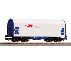 24617 - 4. osý plošinový vůz na přepravu plechových svitků s plachtou Shimmns Rail Cargo Austria