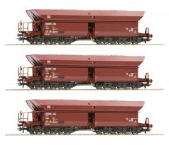 77031 - Třívozový set 6. osých rudných vozů typu Faals 150 DB - set 2