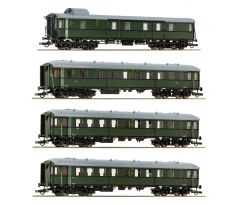 6200056 - Historická čtyřvozová souprava č. 1 s osobními a služebním vozem DRG