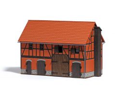 1507 - Stodola s velkou stájí (4boký dvůr) - stavebnice