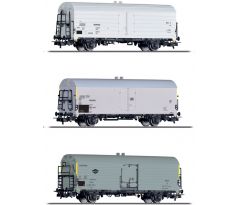 70052 - třídílný set chladících vozů „INTERFRIGO“ DR, DB a MAV