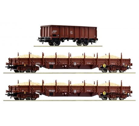 77041 - Set se třemi nákladními vozy (2x Res a 1x El) DR