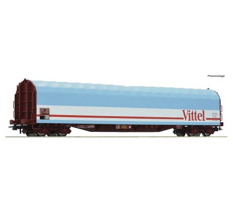76453 - 4. osý plošinový vůz s plachtou Rils SNCF „Vittel“