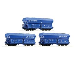 76046 - Třívozový set samovýsypných vozů Falns PKP Cargo