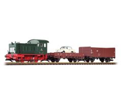 37121 - Start set - Nákladní vlak s lokomotivou V 20 + 2 nákladní vozy DR