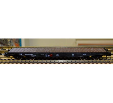 3519 - 4-osý plošinový vůz Paon, ČSD, nízké stěny