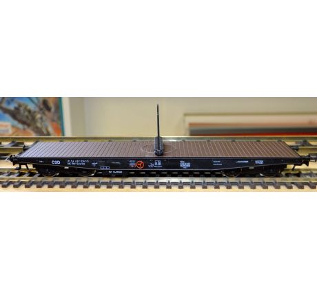3541 00 - 4-osý plošinový vůz	Scs/Oa, ČSD, s oplenem, číslo 31 54 432 0 141-5