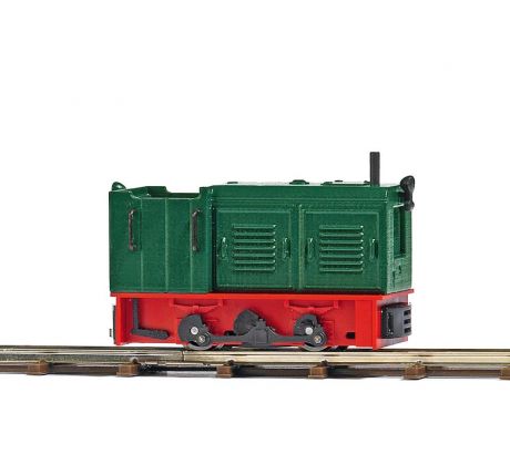 12125 - Motorová lokomotiva LKM Ns 2f, zeleno-červená, bez budky