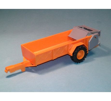 2005 - 1:43 - rozmetadlo RUR-5 k traktoru Zetor Crystal 12045 - stavebnice - oranžová