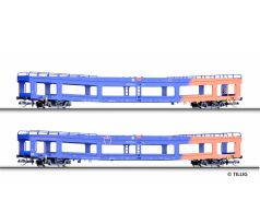 01668 - Set dvou vozů DDm 916 pro přepravu automobilů ZSSK