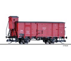 17353 - 2 osý uzavřený nákladní vůz Gg ČSD, s brzdařskou budkou