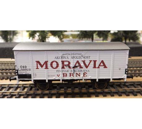 49777 - 2 osý uzavřený chladící vůz Lp ČSD pivovar Moravia