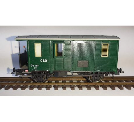 519 - 2. osý služební vůz D 6-0519 ČSD
