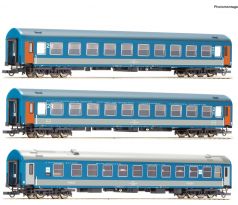 74188 - třídílný set rychlíku 375 „Vindobona“ - vozy MÁV