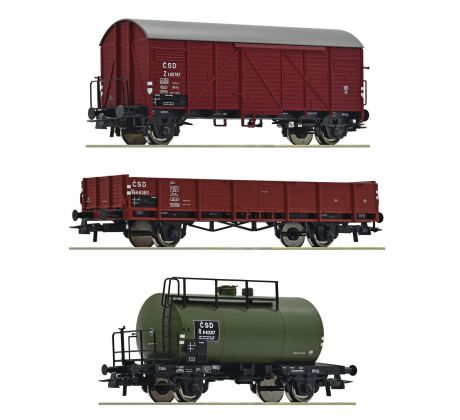 76018 - 3-dílný set nákladního vlaku ČSD