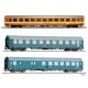 501764 - Třídílný set rychlíku Vindobona díl 2 - vozy BDs ČSD, Aa ČSD a Bmz ÖBB
