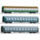 501755 - Třídílný set rychlíku Vindobona díl 1 - vozy Bm ČSD, A DR a B DR