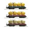77001 - 3-dílný set vozů na přepravu cementu Uacs 451.1 ČSD