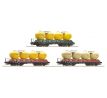 77001 - 3-dílný set vozů na přepravu cementu Uacs 451.1 ČSD