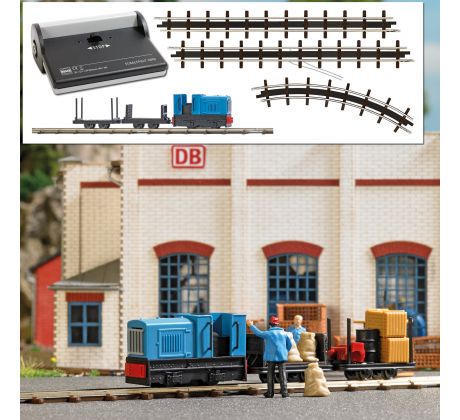 12013 - Vlak polní dráhy Start-Set, Gmeinder 15/18 HP s plošinovými vozy