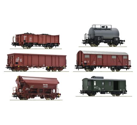76030 - 6. vozová souprava nákladního vlaku DR
