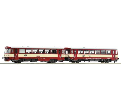 70376 - Motorový vůz 810 458-0 s přípojným vozem Btax ČD