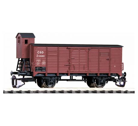 47763 - 2. osý zavřený vůz Z 1.69469 ČSD, s budkou