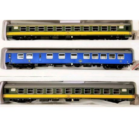 55301 - Souprava dvou vozů WRm, Amme a Bmee ČSD, rychlík "Košičan" set A