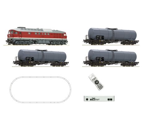 5110002 - Digitalní start set z21®: Motorová lokomotiva BR 132 s nákladním vlakem DR, DCC