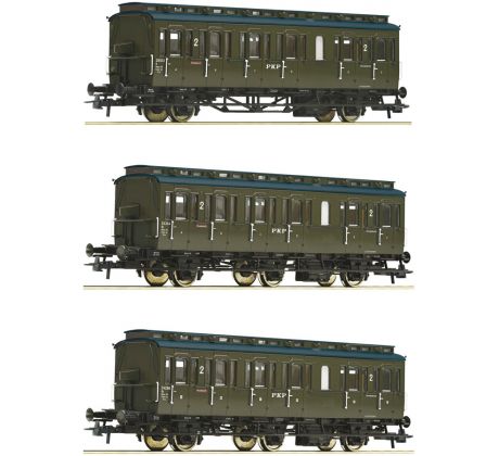 74020 - Trojdílný set oddílových vozů PKP